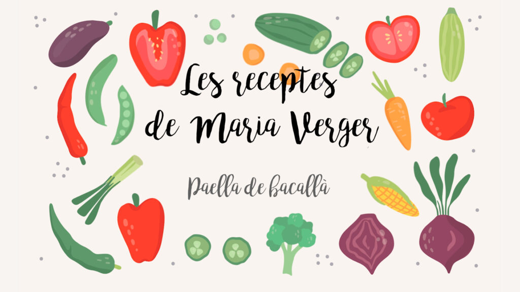 Paella de Bacallà Les receptes de Maria Verger Agromart